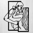 Imagen1-pareja-besandose.png COUPLE KISSING WALL ART 2D DECORATION