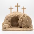 360aef8c-dfd9-42b8-94ea-9cdbb79fa7fc.jpg Easter  “He is risen” 3D Printable