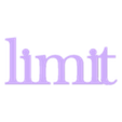 limit.stl lettering decor