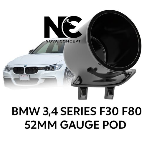 BMW 52mm gauge pod mount 3 Series F3x F8x  4 Series F30 F31 F32 F80 F82