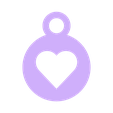 heart_keychain_stl.stl Heart keychain