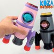 ROCKET-KOOZIE-10.jpg Cute Monkey Astronaut Rocket Koozie: Stylish 355ml Sleek Can Holder with Unique Rocket Shape for Keeping Drinks Cold