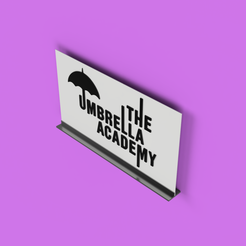 The Umbrella Academy logo (1).png THE UMBRELLA ACADEMY BADGE WITH STAND