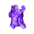 Cervical_Vertebra_05.obj Life size Citipati (Oviraptor) skull and cervical vertebrae