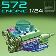 e1.jpg 3D file 572 ENGINE 1-24th for modelkits and diecast・3D printer model to download