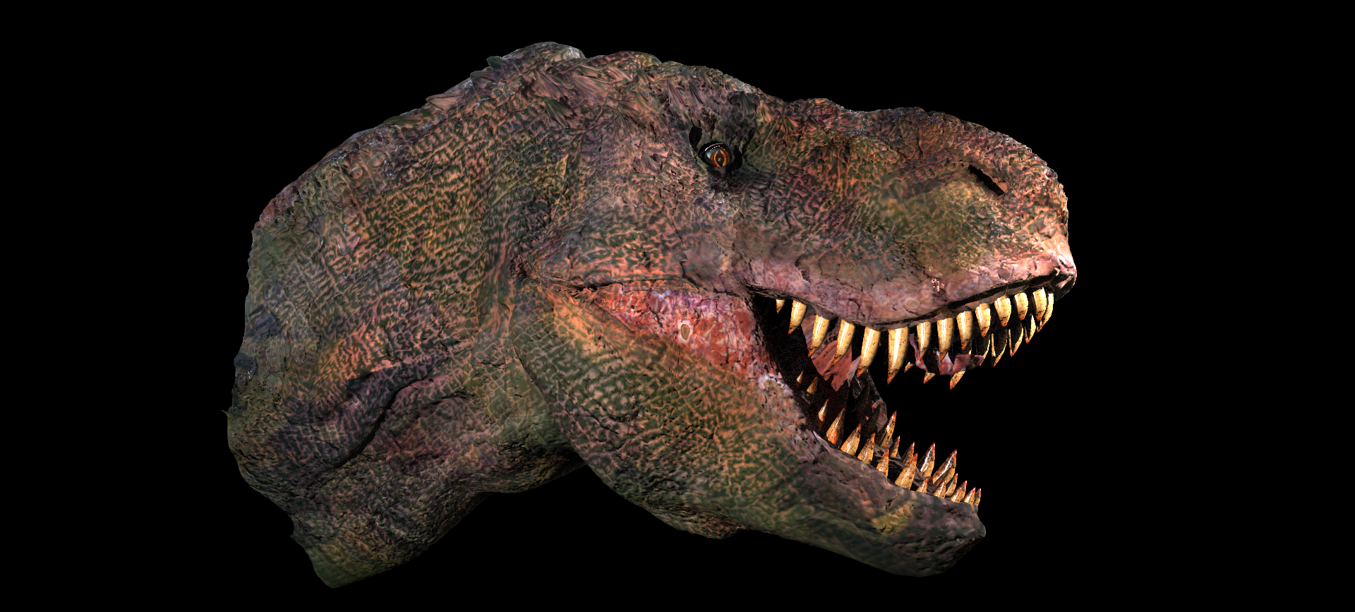 t-rex.1492.png Archivo OBJ Escultura de cabeza de T Rex 2・Diseño imprimible en 3D para descargar, aramar