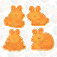 Easter-bunnies-cute-cookie-cutter-set-of-4.png 101 adet kurabiye kalıbından oluşan Mutlu Paskalya seti