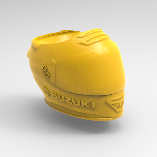 suzuki suzuki SUBLIPLAST motorcycle helmet matte 3D model