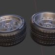 e1.JPG TMB Style wheel - Front and rear with tires for diecast and RC