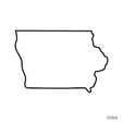 iowa-cookie-cutter.png 4 sizes - Iowa State Shape Outline Cookie Cutter - SHARP cutting edges!