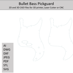 Bullet_Bassselling.png Bullet Bass, Templates, 2D and 3D CAD Files