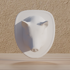 0001.png Fichier 3D Fichier : Animaux Trophée Cochon au format numérique・Design pour imprimante 3D à télécharger