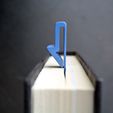 booknark_1001.jpg Free STL file Bookmark・3D print design to download