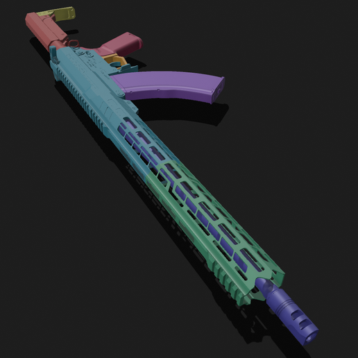 🔫 CMMG MK47 Assault-Rifle ( Prop-Gun ) 1/1 Scale・ STL File for 3D ...