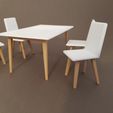 20230425_140919.jpg Dining Table and Chairs - Miniature Furniture 1/12 scale