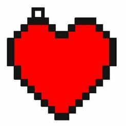 Corazon.jpg STL file Heart Key Ring・Design to download and 3D print