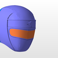 front.png power rangers white alien ranger helmet stl file for 3d printing