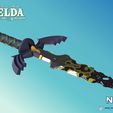 Folie17.jpg Master Sword - Zelda Tears of the Kingdom - Decayed and Fused - Life Size