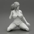 Girl-07.jpg 3D file Girl On A Beach Sitting On Her Knees 3D Print Model・3D print design to download, 3DGeshaft