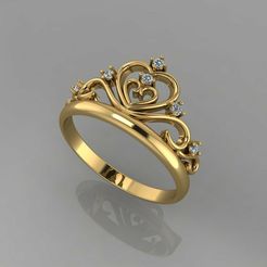 1.jpg STL file Grown Diamond Ring S23・3D printable model to download