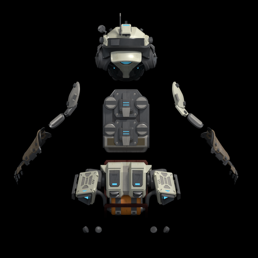 back.png Casque de pilote Pulse Blade et ensemble d'armures Fichiers d'impression 3D