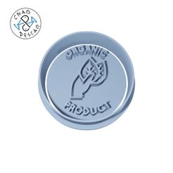 Health_Stamp_14.jpg Organic Product - Eco Stamps (no 14) - Cookie Cutter - Fondant - Polymer Clay