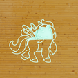 unicornio.png Unicorn Body Cookie Cutter