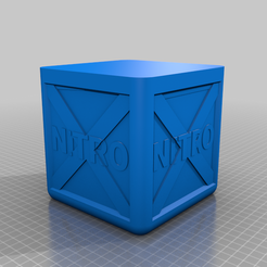 nitro.png Descargar archivo GCODE gratis Caja Vasemode Nitro Crash Bandicoot Crash Team Racing・Modelo para la impresora 3D, LysisToKill