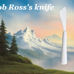 Painter_knife.png 3D-Datei Malermesser kostenlos・Objekt zum Herunterladen und Drucken in 3D