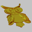 owl 2.png Owl 3D relief STL file.