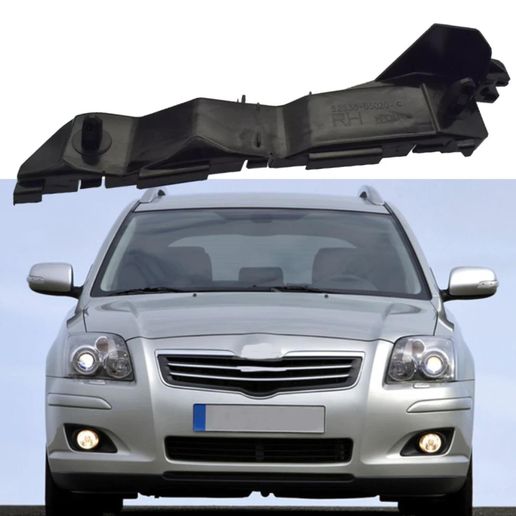 Toyota Avensis T25 (2003-2008) Front Bumper Side Support Retainer Bracket - LH (OEM 52536-05020)