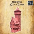 Medieval-Clocktower-2-re.jpg Medieval Clocktower 28 mm Tabletop Terrain
