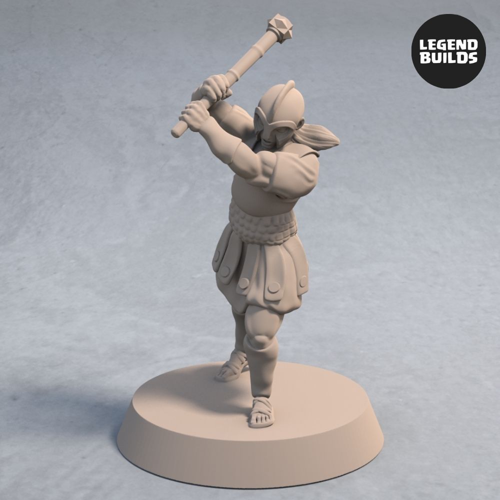 Download file Soldiers of Nemis with Maces Pose 2 3D printable miniature STL file • Object