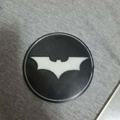 batman.jpg Free STL file Batman Coaster (dual extrusion)・3D printing template to download, Jaydawgx7