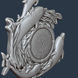 2b.png Dolphins Clock - 3D STL file for CNC