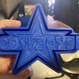 dallas_cowboys_3d_printed_mold_box.jpg Dallas Cowboys Football Freshie Mold - 3D Model Mold Box for Silicone Freshie Moulds