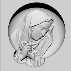 madona-care-se-roaga1.png Fichier STL Marie en prière 3d・Plan pour imprimante 3D à télécharger
