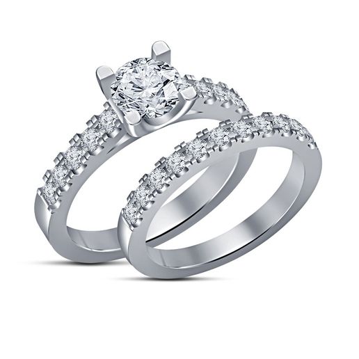 3D Jewelry CAD File Wedding Bridal Ring Set