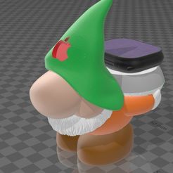 APPLE-WATCH-GNOME.jpg Archivo STL Suporte Dock Station Apple Watch Gnomo・Objeto imprimible en 3D para descargar