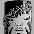 Vase.png PEN HOLDER WITH BUEATIFULL GIRL FACE / HOUSEHOLD