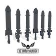 Swords-Instagram.jpg Fichier 3D Armes de combat spéciales Hell Tearer・Modèle pour imprimante 3D à télécharger, 3dhobbybunker