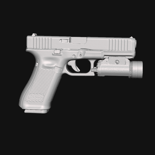 🔫 Glock 17 Gen 5 Streamlight TLR 1 HL Real Size Scan 3D Gun Mold・ STL ...