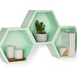 71KeFLSzBAL._AC_SX522_.jpg Modular Hexagon Shelf Foldable Print - MAKE YOUR OWN PATTERN