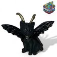 IMG_1037.jpeg Gothic Winged Horned Cat Figur - Halloween