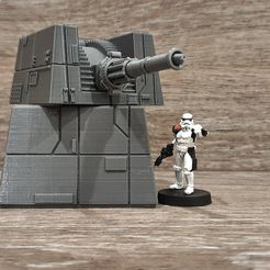 Turned.jpg STL-Datei Star Wars Legion scale Turbo Laser kostenlos・Design für 3D-Drucker zum herunterladen, Bountyhunterxx5