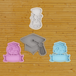 contornos.png STL-Datei COOKIE CUTTER Abschlussfeier・Design für 3D-Drucker zum herunterladen