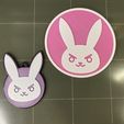 IMG_0603.jpg D.Va Keychain and Coaster (Overwatch)