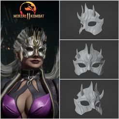 queen.jpg Archivo 3D Máscara de Sindel - La antigua y futura reina de Mortal Kombat 11・Idea de impresión 3D para descargar, ShQarOk