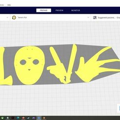 Horror-Love.jpg STL file 2D Silhouette/Stencil Horror Love・3D print object to download, StencilMaker