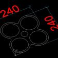 123.jpg Bubble Serving Tray 250 Pcs Cnc Cut 3D Model File For CNC Router Engraver, Plate Carving Machine, Relief, serving tray Artcam, Aspire, VCarve, Cutt3D